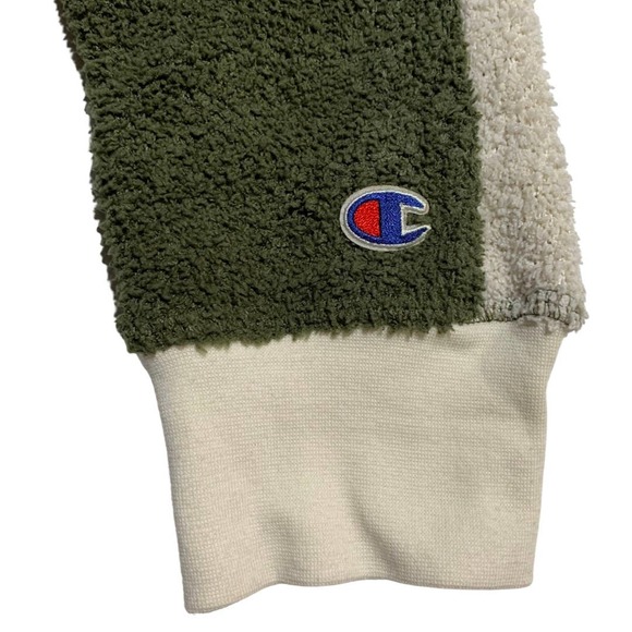 Champion Olive Green and Cream Women's Sweater - Picture 7 of 9